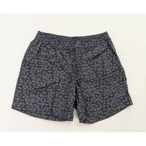 Duluth Men's Swim Trunks Size L Blue Gray Print